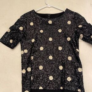 J Crew sequin top